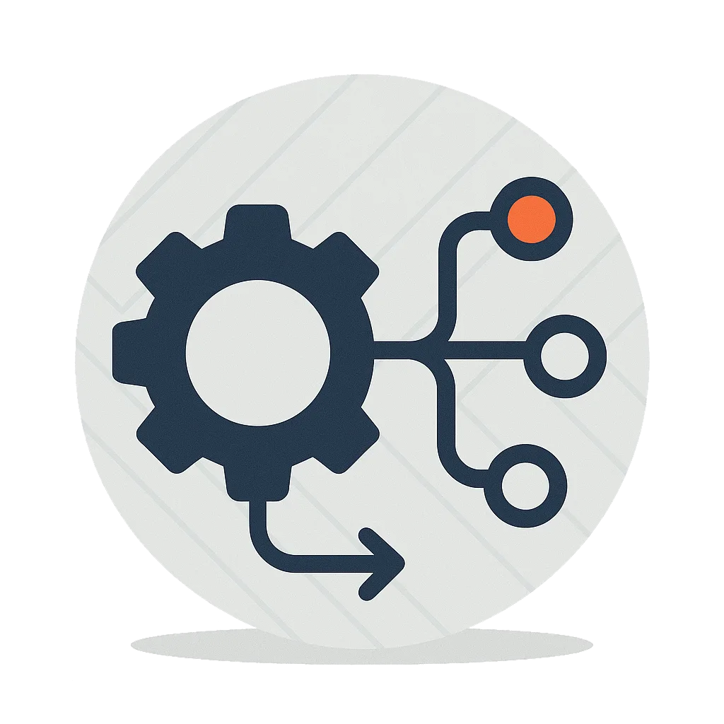 AI Automation Geometric Illustration